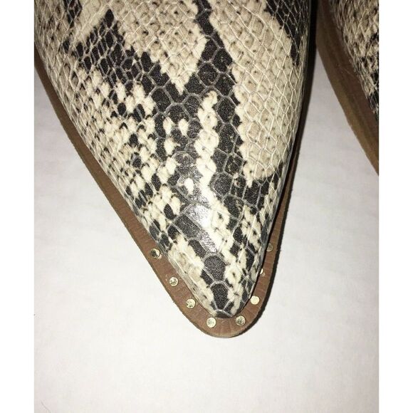 Sam Edelman Snakeskin Print Booties 8M - Picture 5 of 6